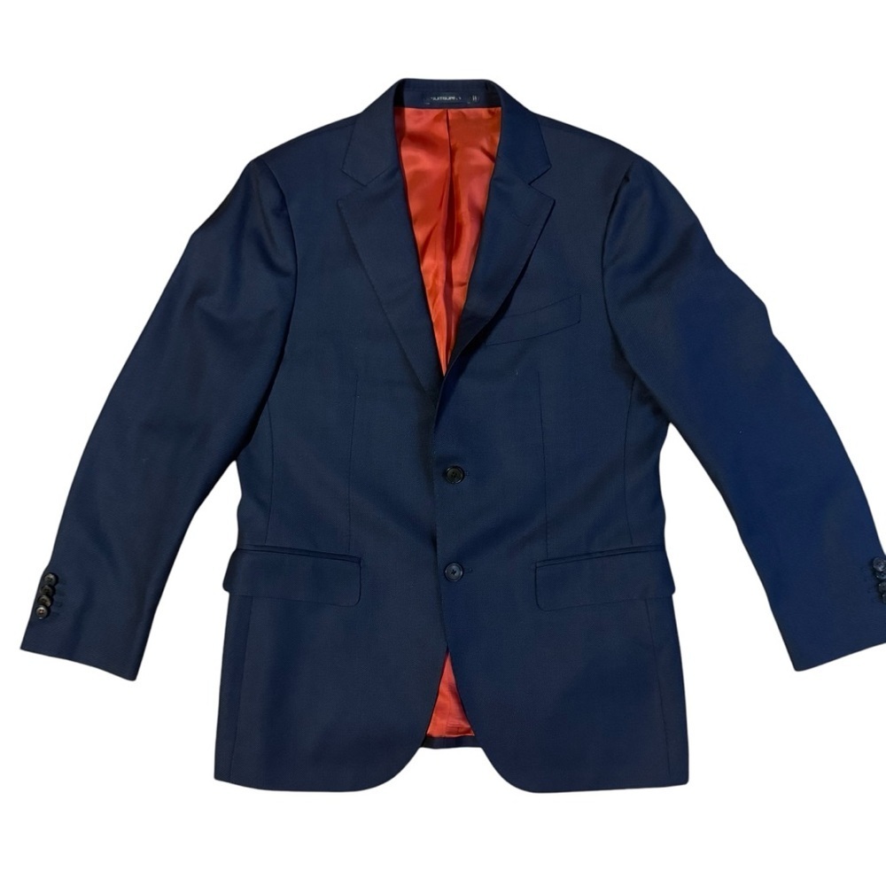 SUITSUPPLY Sienna Men Blazer Size 24/38S Blue Pure Wool
